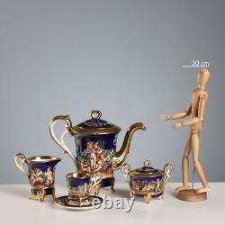 Vintage Coffee Set G. V. R. Capodimonte Ceramic Italy XX Century Original Vintage Coffee Set G. V. R. Capodimonte Ceramic Italy XX Century Original