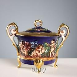 Vintage Coffee Set G. V. R. Capodimonte Ceramic Italy XX Century Original