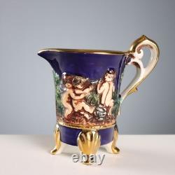 Vintage Coffee Set G. V. R. Capodimonte Ceramic Italy XX Century Original