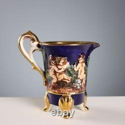 Vintage Coffee Set G. V. R. Capodimonte Ceramic Italy XX Century Original