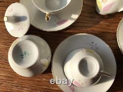 Vintage Coffee Set, Made In Poland, Fine Porcelain Espresso set