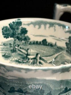 Vintage Coffee Tea Set Alfred Meakin Tintern Hand Engraved Transferware England