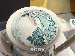 Vintage Coffee Tea Set Alfred Meakin Tintern Hand Engraved Transferware England