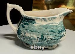 Vintage Coffee Tea Set Alfred Meakin Tintern Hand Engraved Transferware England