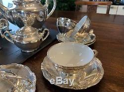 Vintage Coffee / Tea Silver Gilt Bavaria 23 Piece Set