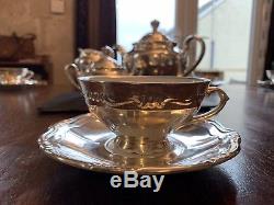 Vintage Coffee / Tea Silver Gilt Bavaria 23 Piece Set