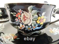 Vintage Coffee/Teacup & Saucer Set of 4 Hand Painted & Signed Made in Germany