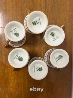 Vintage Coffee set for 6 persons, GDR production, Eisenberg Special Porcelain