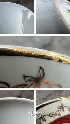 Vintage Coffee set for 6 persons, GDR production, Eisenberg Special Porcelain