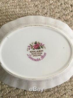 Vintage Collectable Royal Albert Lavender Rose Bone China 22 Piece Coffee Set