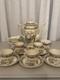 Vintage Coronet Ware Parrott & Co England Coffee Set 5 Cups Pagoda Chinoiserie