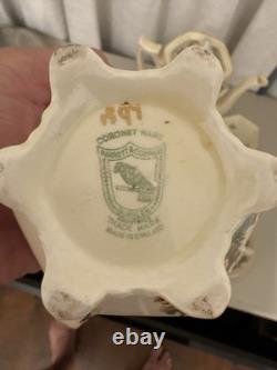 Vintage Coronet Ware Parrott & Co England Coffee Set 5 Cups Pagoda Chinoiserie