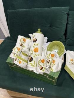 Vintage Crown Devon Fieldings Staffordshire Full Coffee Set