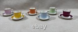 Vintage Danish Royal Copenhagen 6 Cups 6 Saucers Coffee Set