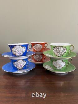 Vintage Demitasse Coffee Tea Mugs Cups Expresso & Turkish Set of 6