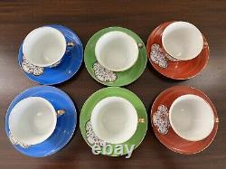 Vintage Demitasse Coffee Tea Mugs Cups Expresso & Turkish Set of 6