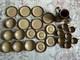 Vintage Denby Stoneware 26-piece Coffee Tea Set Brown Mustard Speckle