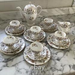 Vintage E Brain Foley Somerset CoffeeSet Same As Copeland Merged Together 21pcs