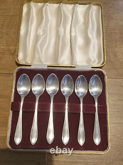 Vintage Emile Viner Solid Sterling Silver Coffee Spoon Set