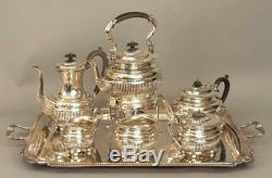 Vintage English Sterling Silver William Adams Ltd 6 Piece Huge Tea/coffee Set