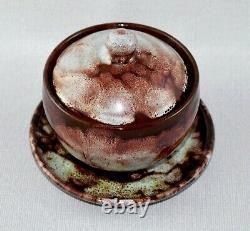Vintage Ewenny Pottery Wales Twisty Handled Coffee Set