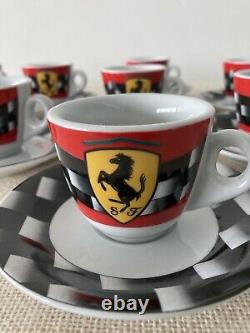 Vintage FERRARI Coffee Espresso Cups Official Licensed Product Set of 12