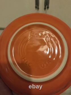Vintage Fiestaware Bowls, Coffee or Tea Cups, and Saucer Set Mid Century MCM
