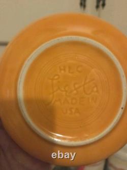 Vintage Fiestaware Bowls, Coffee or Tea Cups, and Saucer Set Mid Century MCM