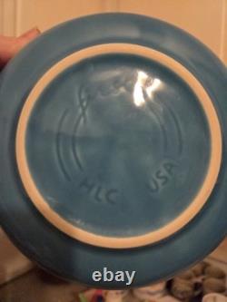 Vintage Fiestaware Bowls, Coffee or Tea Cups, and Saucer Set Mid Century MCM
