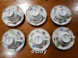 Vintage Fine China Coffee/Tea Set Made In GDR Germany