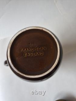 Vintage Franciscan Chestnut Tea & Coffee Set Made in England Interpace c. 1980