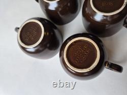 Vintage Franciscan Chestnut Tea & Coffee Set Made in England Interpace c. 1980