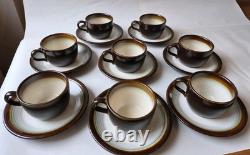 Vintage Franciscan Chestnut Tea & Coffee Set Made in England Interpace c. 1980