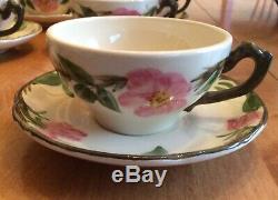 Vintage Franciscan Dessert Rose England Collectable Tea/coffee Set For 12