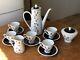 Vintage Freiberger Porcelain Coffee Set Finest China Gdr Ddr Espresso Coffee Set