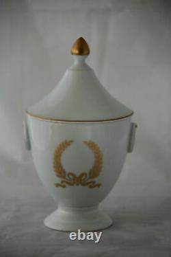 Vintage French 3 piece coffee set Porcelaine de Paris Napoleon III Empire