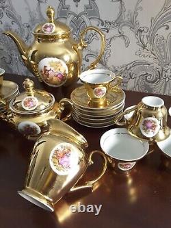 Vintage French Style Gold Coffee Set