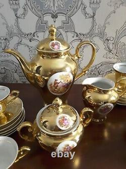 Vintage French Style Gold Coffee Set