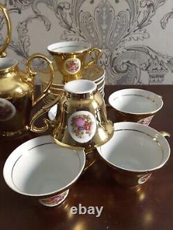 Vintage French Style Gold Coffee Set