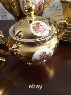 Vintage French Style Gold Coffee Set