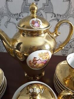 Vintage French Style Gold Coffee Set