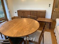 Vintage G Plan Furniture set extending table, chairs, sideboard & coffee table