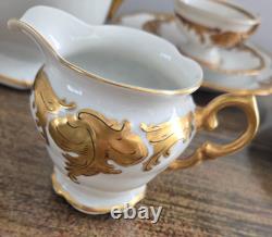 Vintage GORGEOUS Walbrzych 29 piece Demitasse Coffee Pot Set