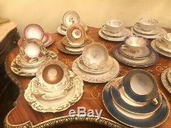 Vintage German Mixed 17 cup saucer cake plates Bavaria Winterling etc