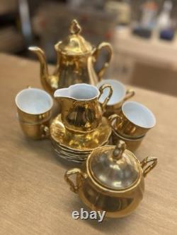 Vintage Gold Lustre Winterling Marktleuthen Bavaria Porcelain Tea Coffee Set