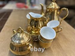 Vintage Gold Lustre Winterling Marktleuthen Bavaria Porcelain Tea Coffee Set