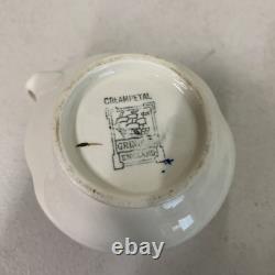 Vintage Grindley England Blue Gold Espresso Coffee Set China Art Deco Vintage Grindley England Blue Gold Espresso Coffee Set China Art Deco