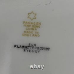 Vintage Grindley England Blue Gold Espresso Coffee Set China Art Deco