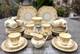 Vintage Hammersley Bone China Coffee Set For 12, Cream With Gilt Lace, 52 Pieces