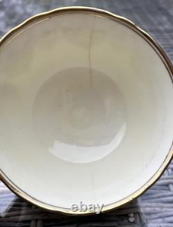Vintage Hammersley Bone China Coffee Set for 12, Cream with Gilt Lace, 52 Pieces